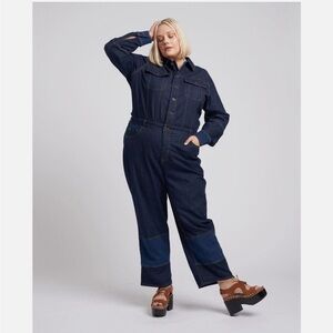 NWT Erdem x Universal Standard Myrtle denim jumpsuit